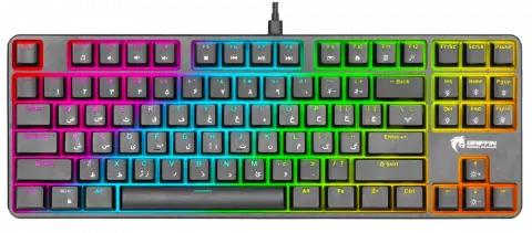 کیبورد سیمی گیمینگ Green مدل GK801-RGB با سوییچ آبی