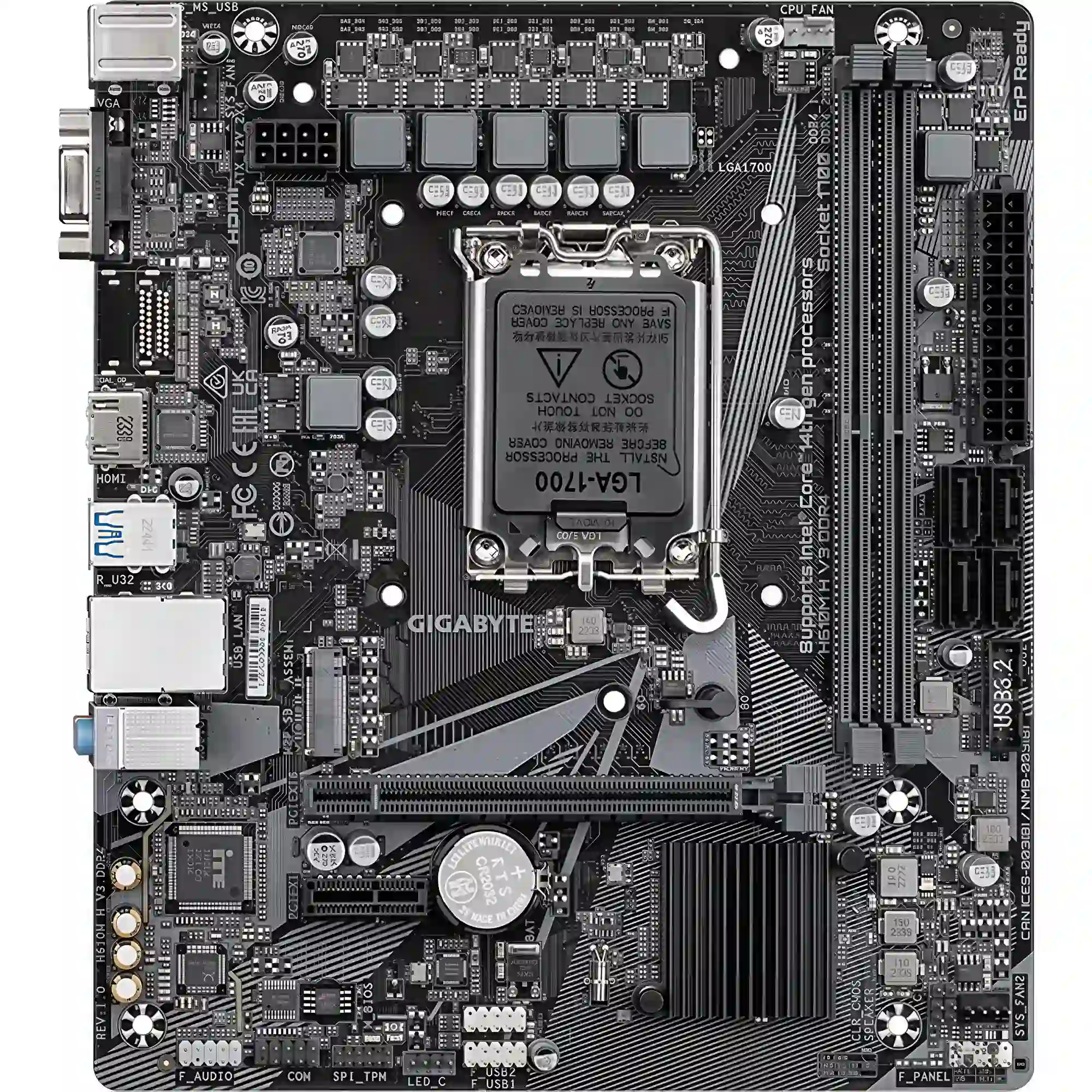 مادربرد GIGABYTE مدل H610M H V3 DDR4 (rev. 1.0)