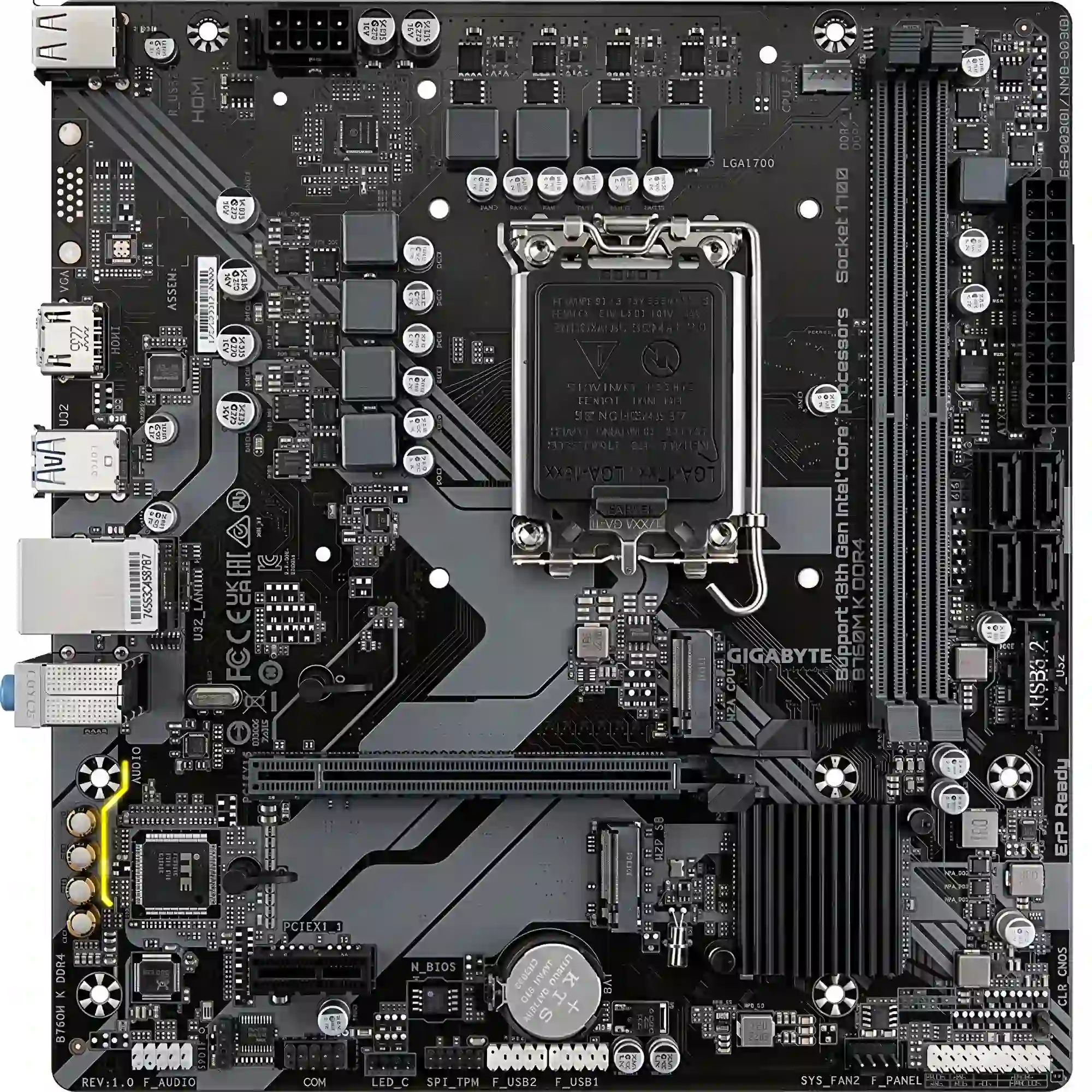 مادربرد GIGABYTE مدل B760M K DDR4 (rev.1.0)